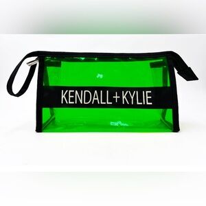 NWOT Kendal & Kylie Clear Neon Green Pouch